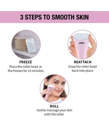 Nykaa Naturals Ice Roller for Face Toning - Reduces Clogged Pores & Improves Absorption - Pink Massage Tool - Shop Internationally - Buy Online on SooperMarket.com
