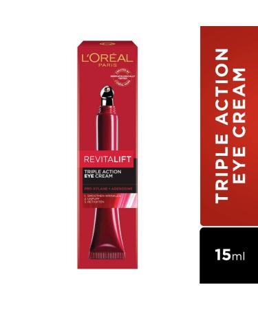 L'Oreal Paris Revitalift Triple Action Eye Cream 15ml - Targeted Eye Treatment - Buy Online on SooperMarket.com