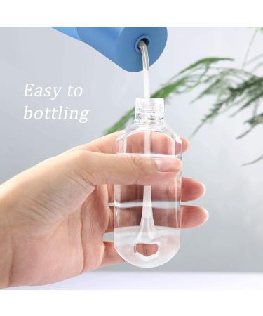 VHOPMORE 8 Pcs Travel Size Hand Sanitizer Bottles with Keychain Holder - 2 oz Leakproof Refillable Squeeze Containers for Backpack - Buy Online on SooperMarket.com