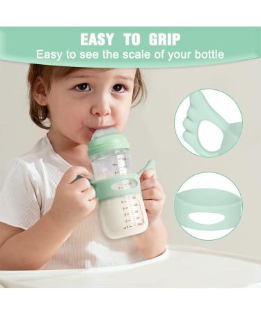 Ingjia Silicone Baby Bottle Handles - 3 Pack | Wide Neck Grip for Small Hands | Comfortable & Durable - Buy Online on SooperMarket.com