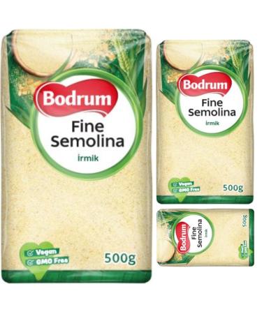 Bodrum Fine Semolina irmik 500 Gram x 3 Pieces