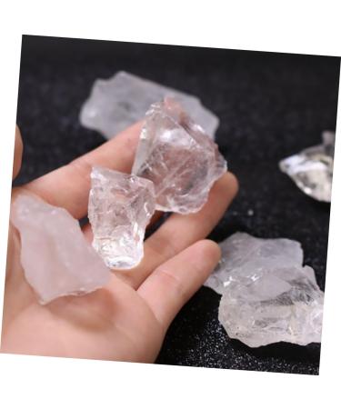 Toyandona 2ST Quartz Mineral Specimens - Geological Rehearsal Sample Ores for Teachers - Natural White Crystal Decor - 3x3cm Transparent Ore Decorations (2 PCS) - Buy Online on SooperMarket.com
