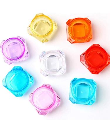 Desikixudy Cosmetic Sample Container Plastic Clear Cosmetic Pot Jars with Screw Cap Lid for Eye Shadow Nails Powder Jewelry - Buy Online on SooperMarket.com