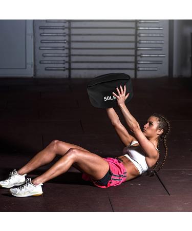 LILYPELLE 200LB Heavy Duty Training Sandbag for Fitness, Cross Training, Military Conditioning - Black - Buy Online on SooperMarket.com