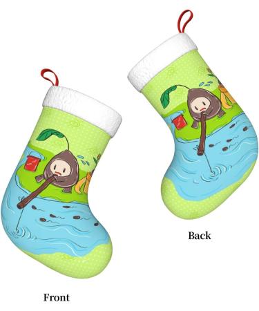 YYHHAOFA Sunflower Seeds Fishing Christmas Decorative Stockings : Soft Light and Tactile Suitable for Christmas Halloween - Buy Online on SooperMarket.com