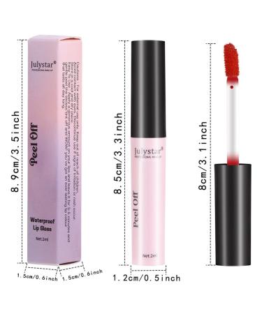 Ikasus Moisturizing Waterproof Lip Gloss - Long-Lasting Multi-Use Lip Tint & Stain | Peelable Non-Staining Plumping Mini Liquid Lipstick - Buy Online on SooperMarket.com