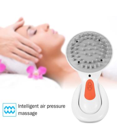 Scalp Massager for Hair Growth Electric Silicone Scalp Exfoliator Manual Shampoo Brush Head Massaging Brush Vibration Scrubber Stress Relieve - Buy Online on SooperMarket.com