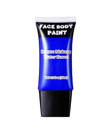 CCbeauty Blue Face Paint | Professional Water-Based Body Paint Kit for Halloween Clown Joker Avatar & Mermaid Costumes - Full Coverage Makeup - Buy Online on SooperMarket.com