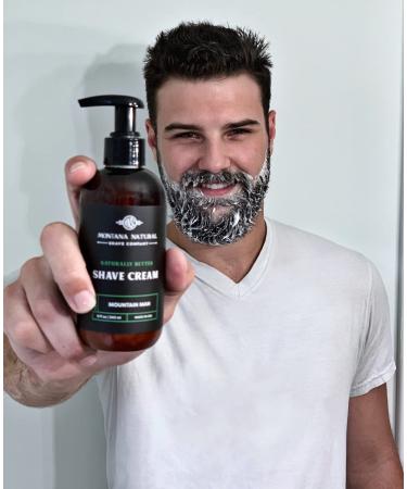 MNSC Mountain Man Naturally Better Pump Shave Cream - Smooth Hypoallergenic All-Natural Handcrafted in USA | Eco-Friendly Shaving Solution - Buy Online on SooperMarket.com