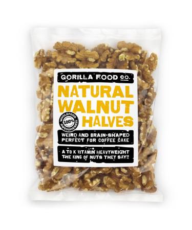 Gorilla Food Co. Natural Walnut Halves - 200g