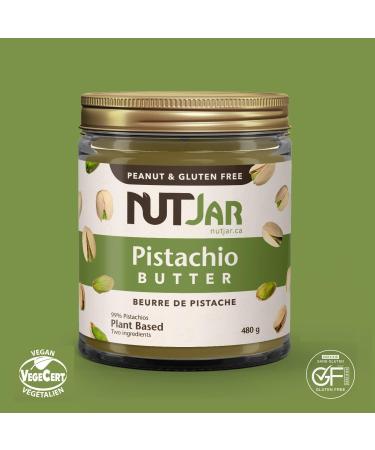 NutJar Premium Pistachio Butter 480 g No Added Sugars Colours or Preservatives Vegan Gluten Free Keto Friendly Made in Canada 480 g (Pack of 1) - Buy Online on SooperMarket.com