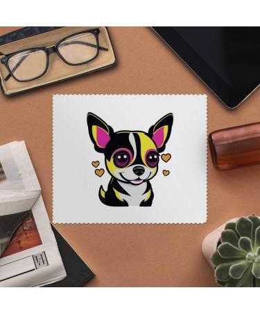 Buy 2x Chihuahua Microfiber Lens Cleaning Cloths - Perfect for Glasses & Screens - High-Quality Soft & Durable - Buy Online on SooperMarket.com