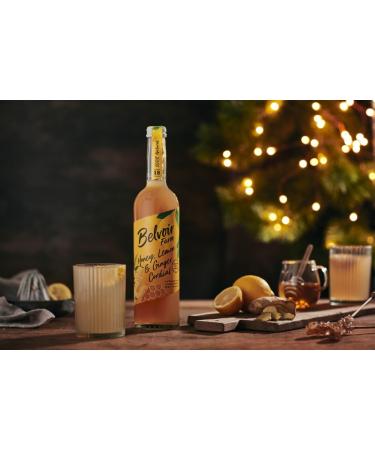Belvoir Farm Honey Lemon & Ginger Cordial - 100% Natural Ingredients - 6 x 500ml Bottles - Buy Online on SooperMarket.com