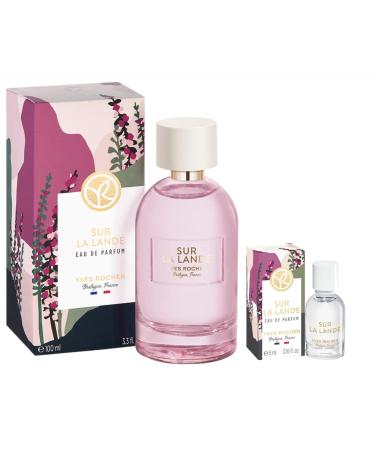 Yves Rocher Sur La Lande Eau de Parfum for Women Spray Set of 2-100 ml./ 3.3 fl.oz. and 5 ml./ 0.1 fl.oz.