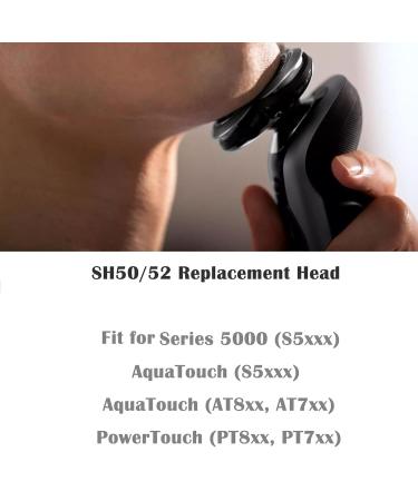 Buy SH50/52 Replacement Blades - Compatible with Norelco Series 5000 Razors | 3-Pack Shaving Heads for Electric Razors - Buy Online on SooperMarket.com