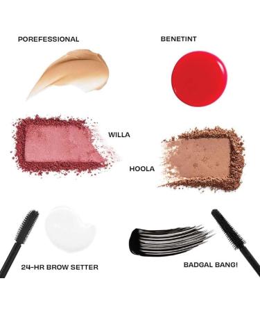 Benefit Most Wonderful minis - Complete beauty kit for brows face lips & lashes (Worth 65) neutral-rose blush rose-tinted lip & cheek stain - Buy Online on SooperMarket.com