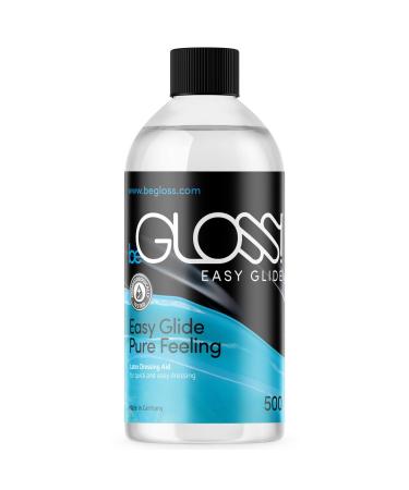 beGLOSS Easy Glide - 500 ml - Easy Glide - Pure Feeling - Slip into Rubber & Latex Garments Fast and Easy with Our Lubricant Latex Dressing aid.