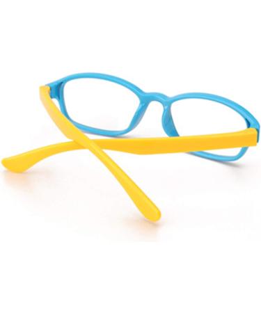 Stylish Children's Glasses Frame without Prescription - Clear Lenses for Boys & Girls Ages 5-12 | Includes Red & Blue Glasses Cases - Buy Online on SooperMarket.com
