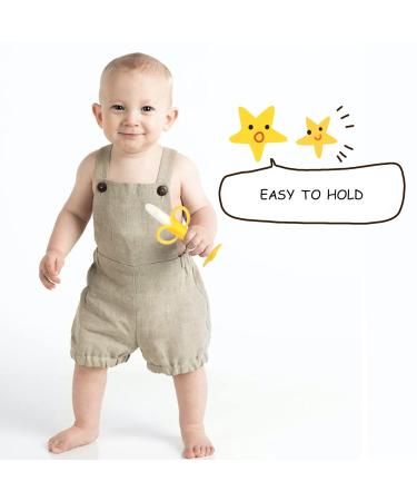 BPA-Free Chuya Teething Toys (4 Pack) for Babies 0-6 Months - Banana Baby Toothbrush Teeth Brushing Chew Toy with Fruits+Giraffe Design - Buy Online on SooperMarket.com