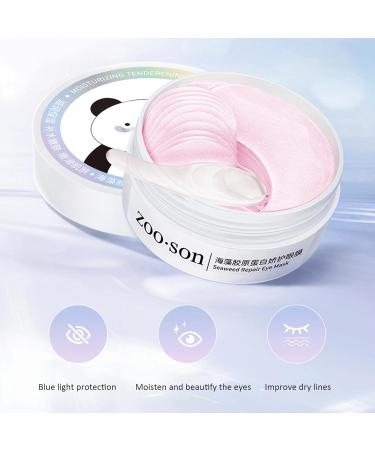 Rben 60 Pieces Under Eye Gel Treatment Pads - Natural Care for Dark Circles & Swelling | Refreshing Eye Care Stickers - Buy Online on SooperMarket.com