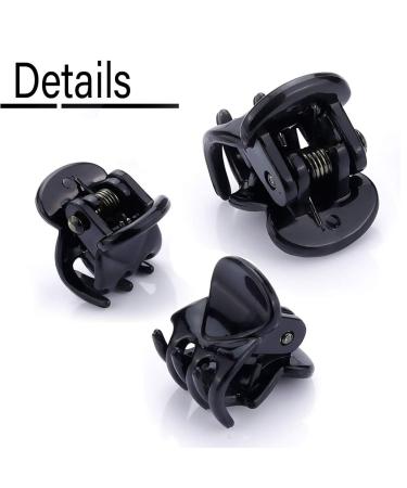 SKYPIA 30 Pcs Mini Hair Styling Clips - Black Plastic Claw Grips for Girls and Women - Buy Online on SooperMarket.com