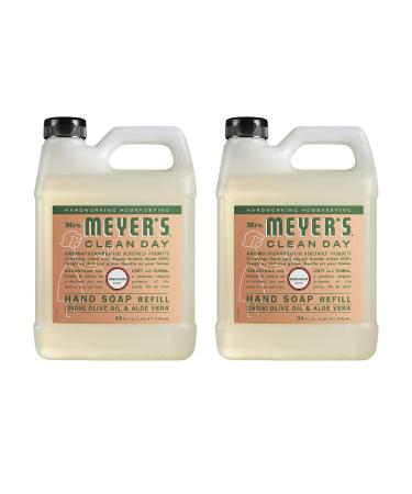 Mrs. Meyer's Hand Soap Refill Made with Essential Oils Biodegradable Formula Geranium 33 Fl. Oz - Pack Of 2