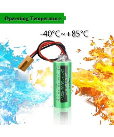 Buy CR17450SE-R 3V Battery Pack of 12 | 2500mAh PLC Replacement for SANYO CNC Series - Non-Rechargeable - Buy Online on SooperMarket.com