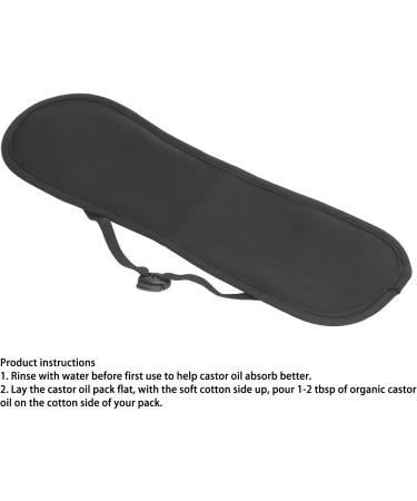 Garosa Soft Earolinus Oil Wrap - Adjustable Reusable Castor Oil Pack | Waterproof & Leak-Proof Pain Relief (Black) - International Shipping Available - Buy Online on SooperMarket.com