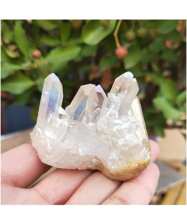 70grams Natural White Cluster Electroplating Titanium Coating Quartz Cluster StoneCrafts HOMEZHOU - Buy Online on SooperMarket.com