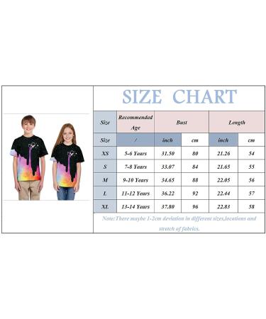 Kids 3D Print Casual Summer Blouse T-Shirt - Black, Size 9-10 Years - Buy Online on SooperMarket.com