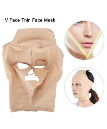 Breathable Face Lifting Slimming Belt | Elastic Anti-Aging V Shape Line Chin Cheek Lift Up Band | Double Chin Reducer for Wrinkles Sagging | Full Coverage Bandage for a Defined Jawline (M) - Buy Online on SooperMarket.com
