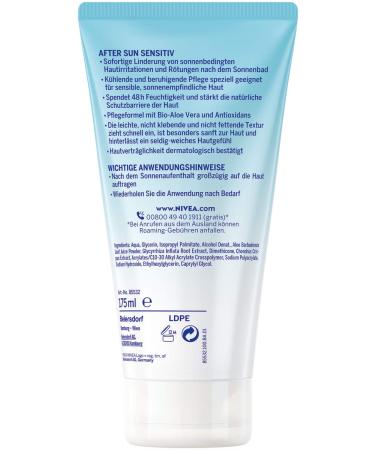 Nivea Sun After Sun Sensitiv SOS 175 ml - Soothing Relief for Sun-Exposed Skin | International Shipping - Buy Online on SooperMarket.com