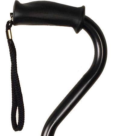 PCP Cane Hand Grip Replacement Medium-Firm Split Rubber Palm Cane Grips Black - Buy Online on SooperMarket.com