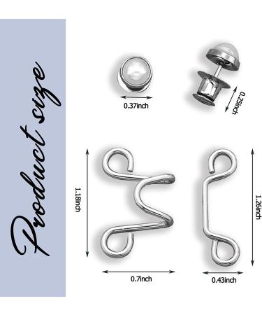 Qkari Adjustable Jean Button Pins - No Sewing Required - White Pearl - Buy Online on SooperMarket.com