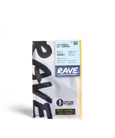 Rave Coffee - Colombia El Carmen N 50 Single Origin Espresso Grind Freshly Roasted and Ground Coffee 250g