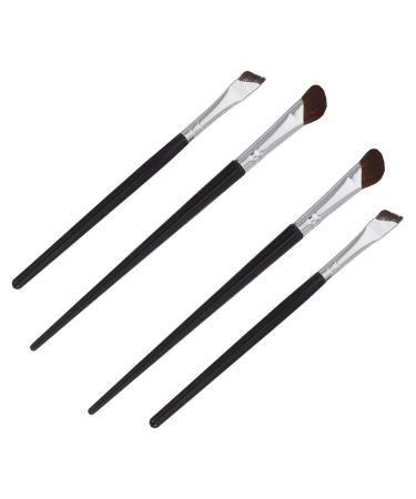MUSISALY 4 Pcs Nose Makeup Brush Eye Liner Brush Eyebrows Brush Angled Eyeliner Brush Eye Makeup Horse Hair
