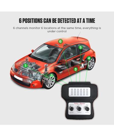 Chassis Ear Automotive Engine Noise Finder Tool | 6 Channel Sound Detector for Troubling Engine Noises | International Shipping Available - Buy Online on SooperMarket.com