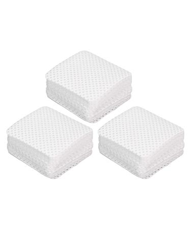 Nail Wipes Gentle Soft Cotton Debris Removal Pads for Lash Extension (White)