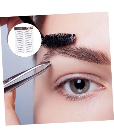 3 sheets Eyebrow False Artificial Fake Brow Sticker Transfer Eyebrows Temporary Imitation Decal 1 count (Pack of 1) Black - Buy Online on SooperMarket.com