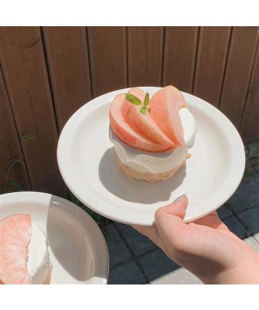 Serving Plates Cake Plate Dessert Plate Plain White Dinner Plate Restaurant Kitchen Regular Dinner Plate Compact Disc Coffee Shop Dessert Flat Plate for Appetizer Dinner and Desserts (Size : CH) Small - Buy Online on SooperMarket.com