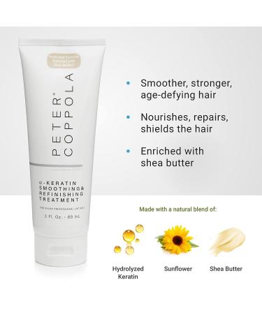 Peter Coppola a-Keratin Smoothing Treatment - 3 Ounce - Shea Butter Enriched Formula - Formaldehyde & Aldehyde-Free - Buy Online on SooperMarket.com
