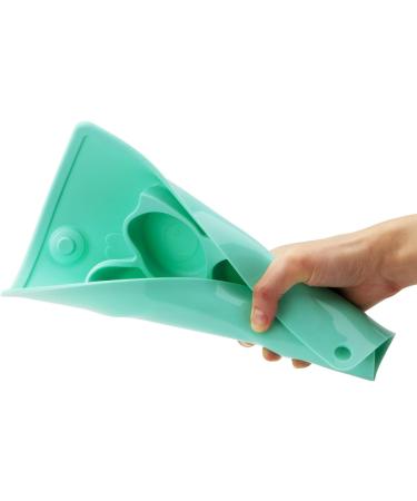 Silicone Divided Toddler Plate Set - Non Slip Suction Baby Dinner Plates with Spoon & Fork | BPA Free & FDA Approved - 5owl-cyan - Buy Online on SooperMarket.com