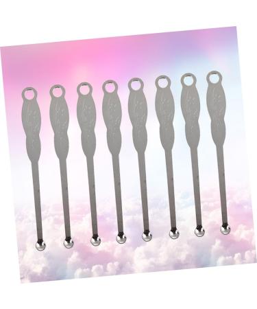 100pcs Stainless Steel Ear Wax Curette | Ear Pick Cleaner Tool - Buy Online on SooperMarket.com