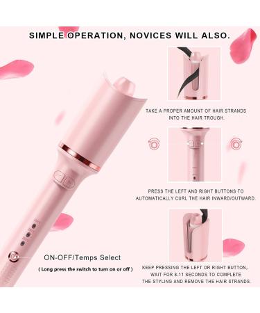 Automatic Curling Iron | Auto Hair Curler for Long Hair | Natural Curls Easy Use & Anti-Scald - Buy Online on SooperMarket.com
