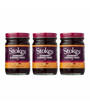 Stokes Cranberry & Orange Sauce with Ruby Port 215g - Pack of 3
