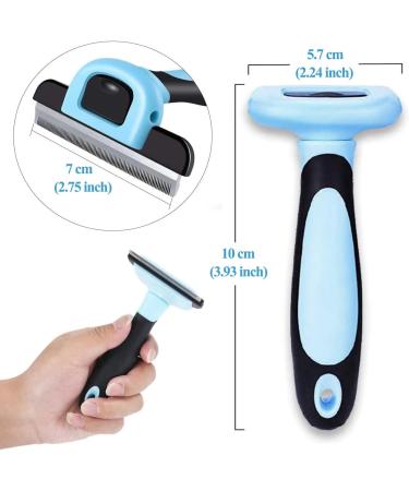 HZPolang Deshedding Tool for Dogs - Pet Hair Remover Grooming Brush for Small, Medium & Large Breeds - Cats, Horses - Short or Long Hair Deshedder - Buy Online on SooperMarket.com