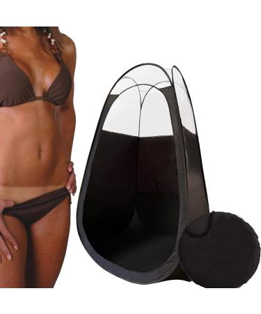 KobbTan Large Deluxe Black Clear Spray Tanning Pop Up Tent with Carry Case - Portable Mobile Tan Booth - Buy Online on SooperMarket.com