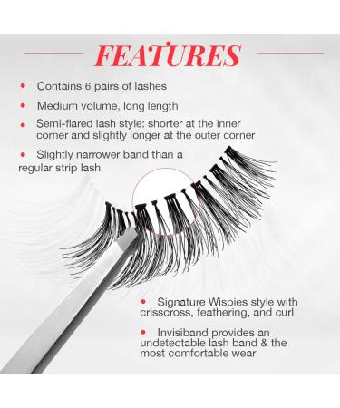 Ardell Wispies Black False Eyelashes 2 Pack - 6 Pairs | Shop Now - Buy Online on SooperMarket.com