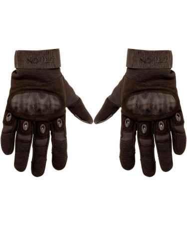 ORIION Tactical Gloves for Men - Heavy Duty Combat & Shooting Gloves | Full-Finger Paintball, Climbing & Riding Gloves - X-Large Size | Ideal for Airsoft - Buy Online on SooperMarket.com