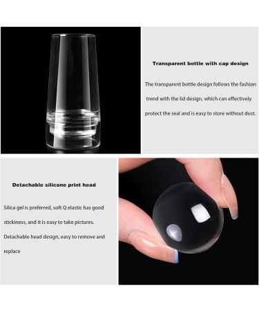 3-Piece Nail Art Stamper Kit - Clear Silicone Nail Stamp Set for French Manicure & Designs - Buy Online on SooperMarket.com